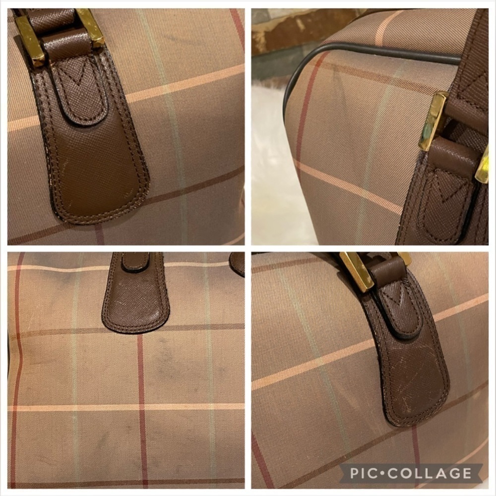 Vintage Burberrys Nova Check Travel Boston Bag - Picture 12 of 16